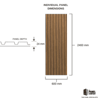 Premium Natural Oak Acoustic Slat Wall Panel by Home Luxe Interior