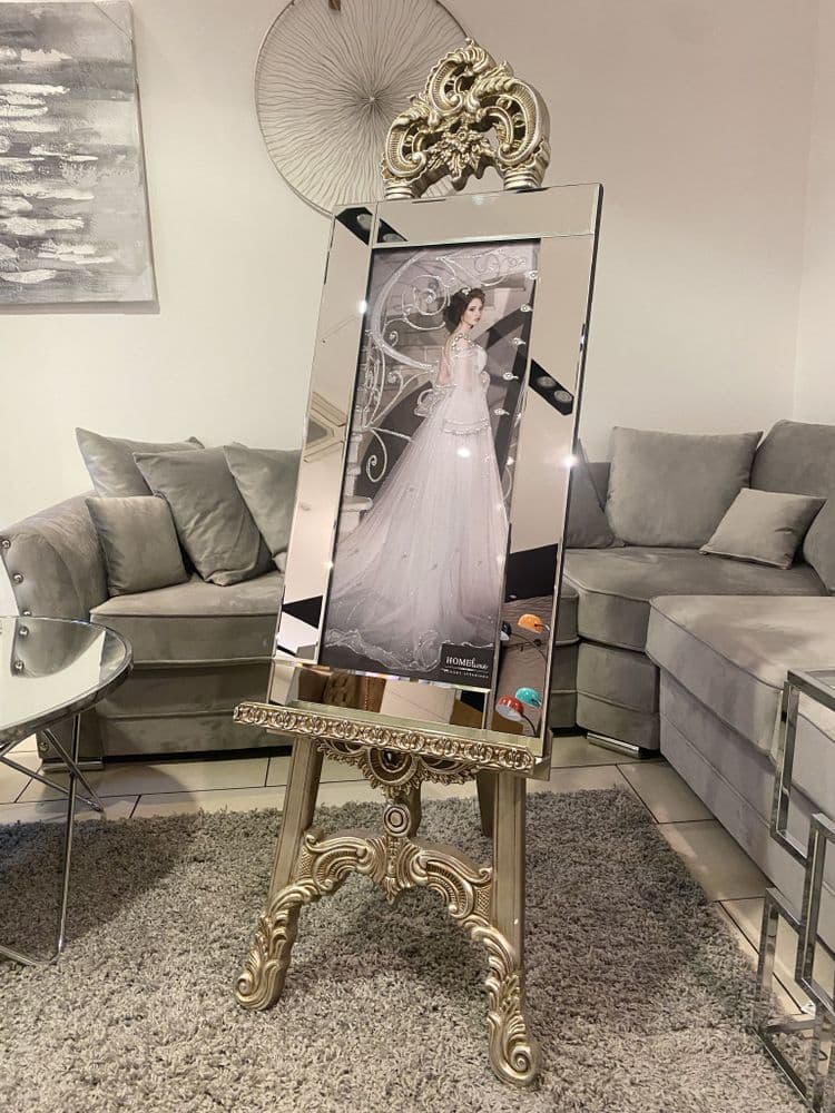 Come As You Are By Erin Barrett - Mirrored Frame Wall Art - White