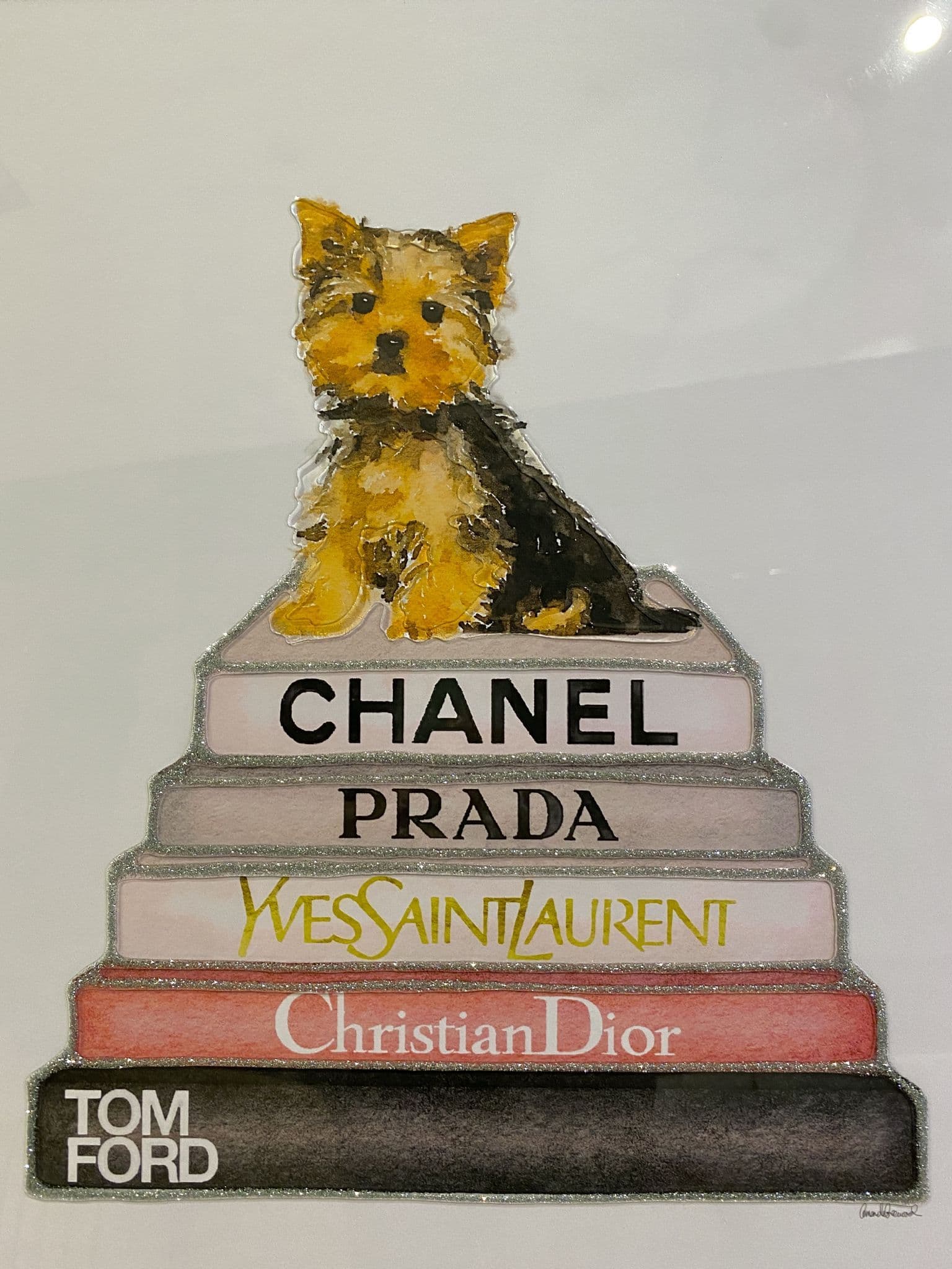 絵画 Oliver Gal PRADA CHANEL glamorous stack Store in Marfa | Fashion and Glam Wall Art by The Oliver Gal