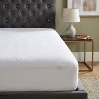 Pure Cotton Terry Waterproof Mattress Protector - 30cm Fitted Skirt