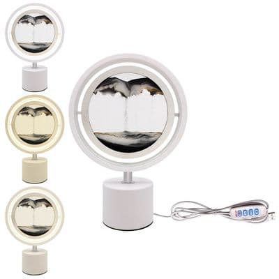 QUICKSAND ROUND LAMP WHITE USB 💡✨
