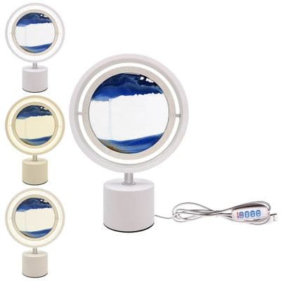 QUICKSAND WHITE LAMP SMALL BLUE SAND