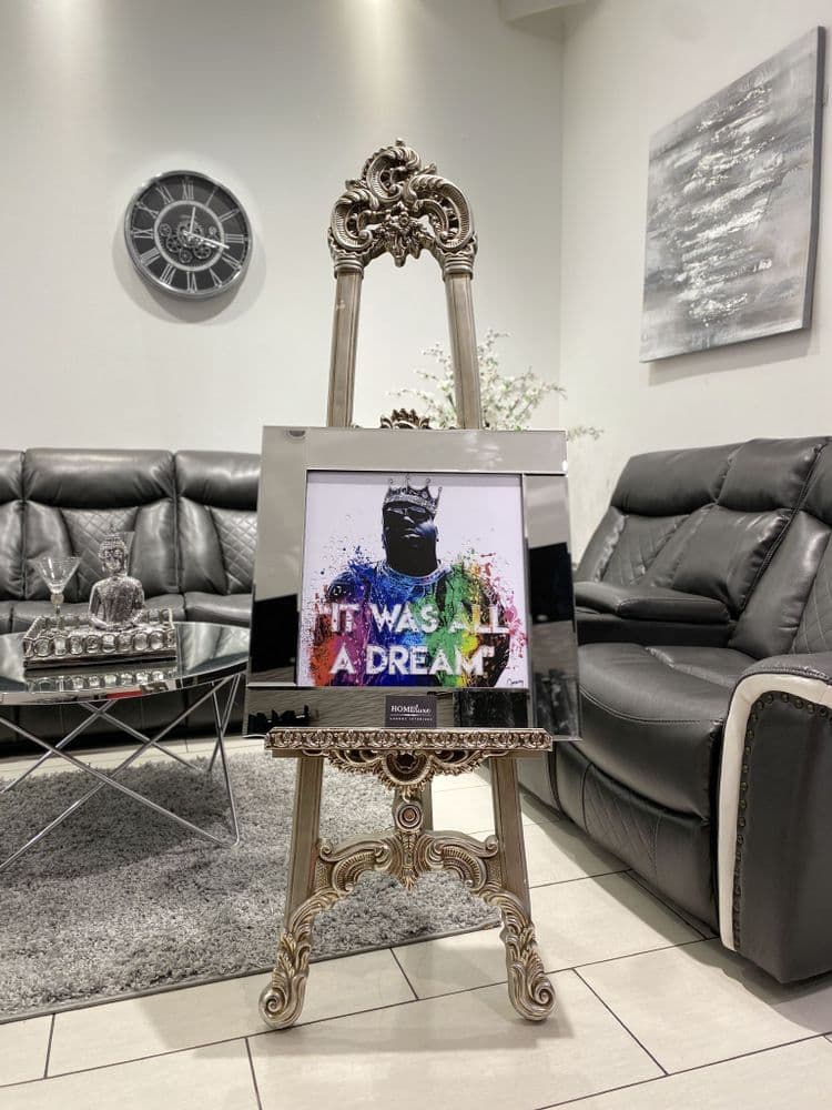 Rap Artist Biggy Multicolor Wall Art Mirror Frame