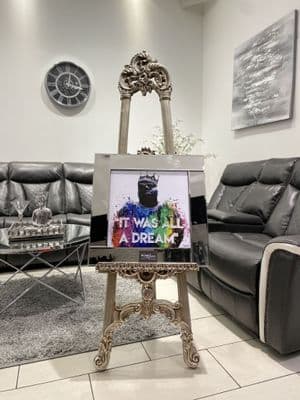 Rap Artist Biggy Multicolor Wall Art Mirror Frame