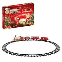 Red Christmas Train Set 3 Carriages  🚂🎄
