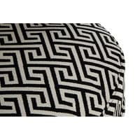 Regent Park Black and Beige Greek Key Round Armchair - Home Luxe Interior