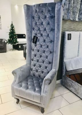 Regents High Back Porter Chair In Grey
