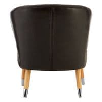Richy Black Faux Leather Wingback Armchair | Home Luxe Interior