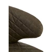 Richy Brown Faux Leather Wingback Armchair | Home Luxe Interior