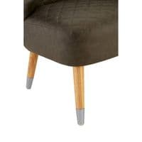 Richy Brown Faux Leather Wingback Armchair | Home Luxe Interior