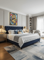 Rock Star Lion Guitarist Neon LED Wall Art - 40x60cm Canvas USB