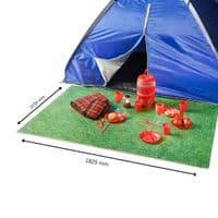 Rolson 6-Piece Grass Effect Interlocking Foam Floor Mat Set - 1.23m x 1.83m
