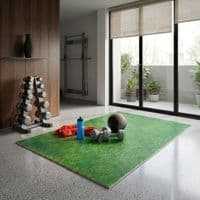 Rolson 6-Piece Grass Effect Interlocking Foam Floor Mat Set - 1.23m x 1.83m