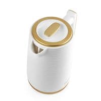 Salter Palermo White & Gold Kettle & 2-Slice Toaster Set Rapid Boil