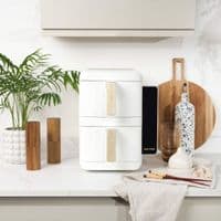 Salter VertiCook Ultra 9L Stackable Dual Air Fryer White & Gold
