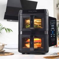 Salter VertiCook View 9L Dual Air Fryer Black Vertical Design
