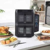 Salter VertiCook View 9L Dual Air Fryer Black Vertical Design