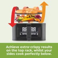 Salter VertiCook View 9L Dual Air Fryer Black Vertical Design