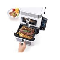 Salter VertiCook View 9L Dual Air Fryer White Vertical Design