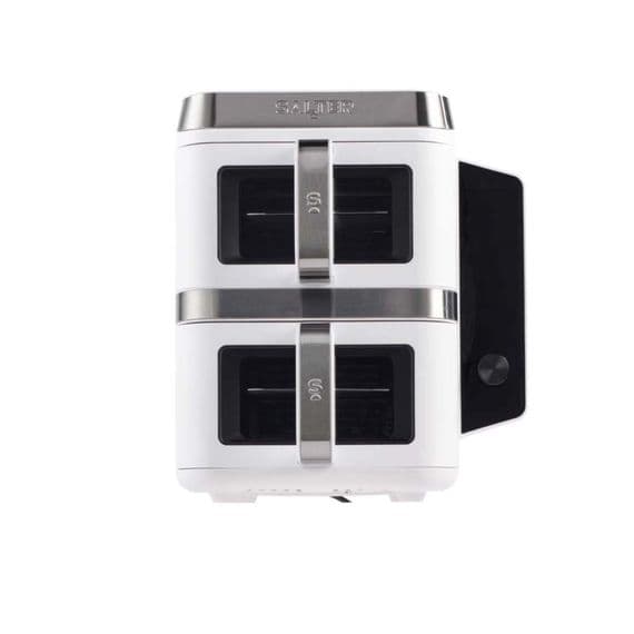 Salter VertiCook View 9L Dual Air Fryer White Vertical Design