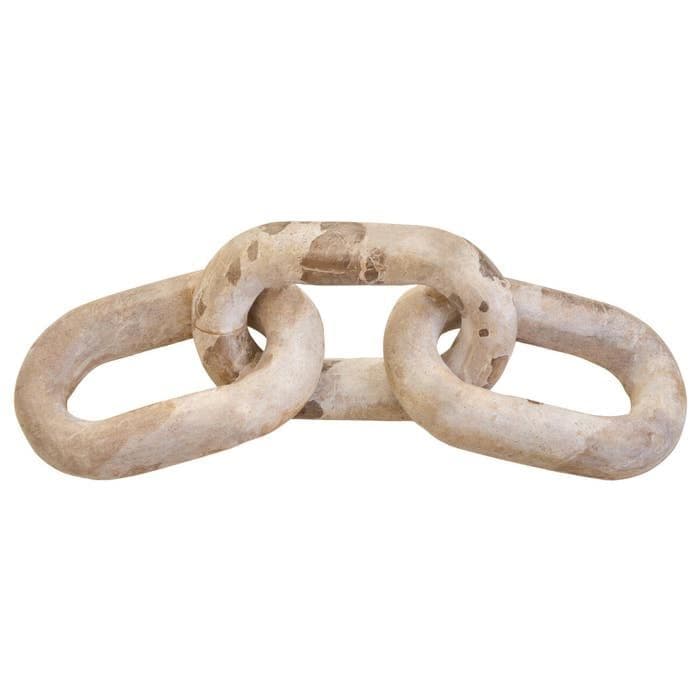 Santino Chocolate Marble Three Link Chain Home Luxe Interior