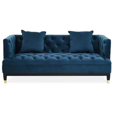 Sefira 2 Seat Navy Fabric Sofa