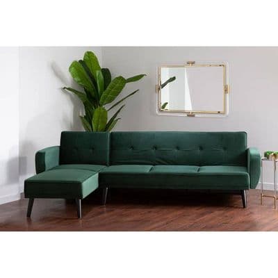 Serene 3 Seat Green Sofa Bed – Home Luxe Interior