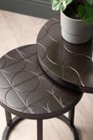 Set of 2 Solenn Design Black End Table