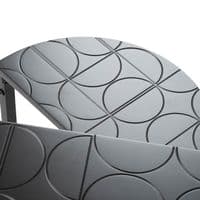 Set of 2 Solenn Design Half Moon Black Nest Table