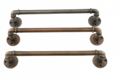 Set Of 3 36Cm Antique Finish Towel Rack