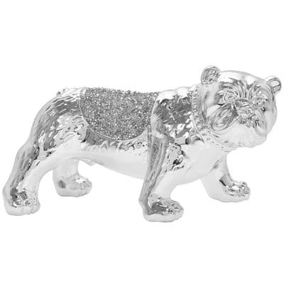 Silver Art Sparkle Bulldog