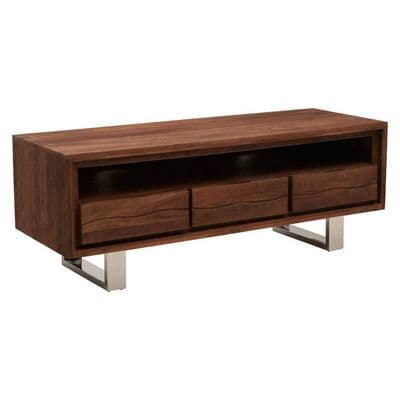 Simla Acacia Three Drawer Media Unit - Home Luxe Interior
