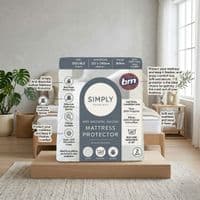 Simply Everyday Anti-Bacterial Double Quilted Mattress Protector - 2 Pack