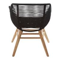 Sisal Black Rope Armchair - Home Luxe Interior