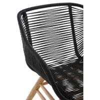 Sisal Black Rope Armchair - Home Luxe Interior