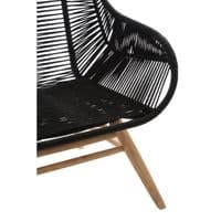 Sisal Black Rope Armchair - Home Luxe Interior