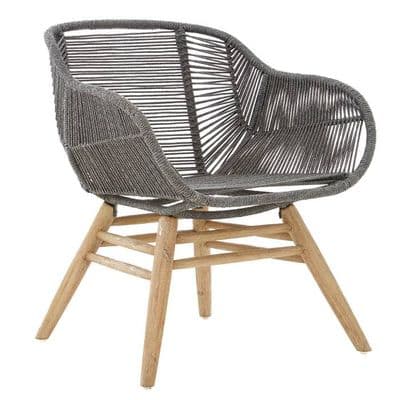 Sisal Grey Rope Armchair - Home Luxe Interior