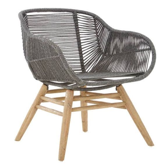 Sisal Grey Rope Armchair - Home Luxe Interior