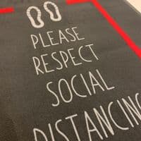 Social Distancing Rubber Floor Mats 90cm x 150cm