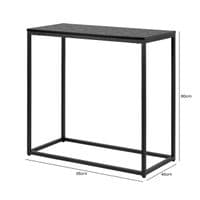 Solenn Design Black Console Table