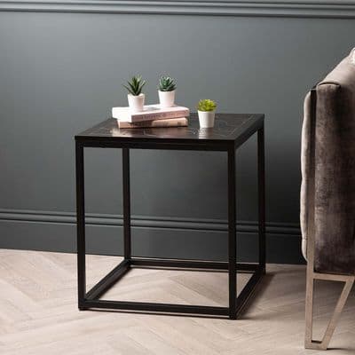 Solenn Design Black End Table