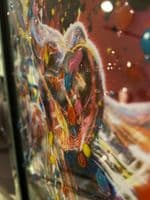 Supernova Elephants Multicolour Wall Art Mirror Frame 55Cm X 55Cm