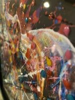 Supernova Elephants Multicolour Wall Art Mirror Frame 55Cm X 55Cm