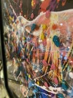 Supernova Rhino Multicolour Wall Art Mirror Frame 55Cm X 55Cm