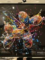 Supernova Sausage Dog Multicolour Wall Art Mirror Frame 55Cm X 55Cm