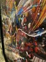 Supernova Sausage Dog Multicolour Wall Art Mirror Frame 55Cm X 55Cm