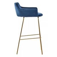 Tamzin Blue Velvet Low Back Bar Chair – Home Luxe Interior