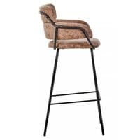 Tamzin Brown Faux Leather Bar Chair – Home Luxe Interior