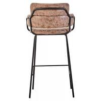 Tamzin Brown Faux Leather Bar Chair – Home Luxe Interior