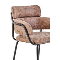 Tamzin Brown Faux Leather Bar Chair – Home Luxe Interior